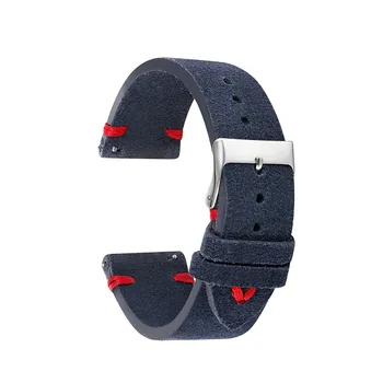 Cabedal em Camurça Design Clássico Watchbands 18mm 20mm 22mm Faixa de Relógio de Couro Correias de Acessórios, pulseiras de Relógio