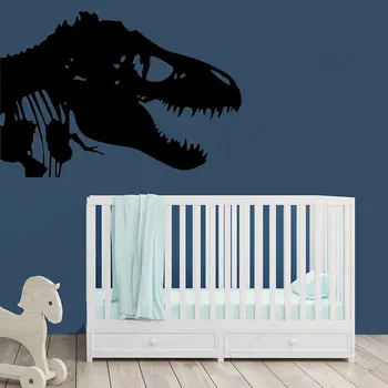 Jurassic Park T-Rex Dinossauro Adesivo De Parede De Vinil, Decoração De Quarto De Crianças Meninos Quarto, Sala De Jogos, Sala De Berçário Decalques De Desenhos Animados Murais 4416