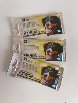 3 Pacotes de Fibron XL 403 mg Local-Solução de Fipronil 402 mg Para 40-60 Kg Cães Anti Parasita Antiparasitics Piolhos, Pulgas Carrapatos de Animais