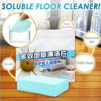 30/60/90 Pcs de Limpeza de Piso Solúveis Papel Cleaner Portable Remover a Sujeira para Cozinha em Casa-30
