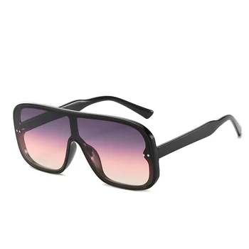 Novo Oversized Quadrado Óculos de sol das Mulheres de Grande Armação Óculos de Sol Vintage Retro Unisex Oculos Feminino UV400 Senhoras Branco Óculos cor-de-Rosa