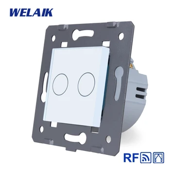 WELAIK UE RF Blinds-Painel de Vidro-Parede Interruptor de Toque do controle Remoto de uma Cortina interruptor do toque-DIY-Partes AC250V A923CLW