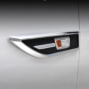 Estilo carro 2PCS/SET ABS acabamento Cromado Sinal tampa da Lâmpada da Luz do Lado do Emblema de decoração guarnição Para Chevrolet Cruze hatchback e Sedan
