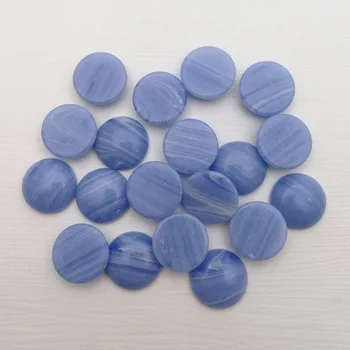 Moda 14 16 18 mm Faixa Azul pedra sintética esferas 20pcs Único arco cabochão de charme jóias Anel accsories frete Grátis sem furo