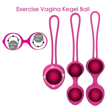 5pcs Vagina Exercício Kegel Kit de Bolas Ben Wa Balls 10Speed Vibrador de Controle Remoto sem Fio Pulando Ovos Erótico Brinquedo do Sexo Para Mulheres