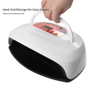 150 W Dupla Fonte de Luz UV Lâmpada LED Unhas de Secagem Terapia Manicure Máquina de Gel polonês Secador de Assar duas Mãos Juntas ferramentas branco