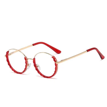 Novo TR90 de Cristal de Corte, Óculos de Mulheres a Marca de Moda de Óculos Ótica Óculos Redondos Quadro Espetáculo Óculos Acessórios Oculos