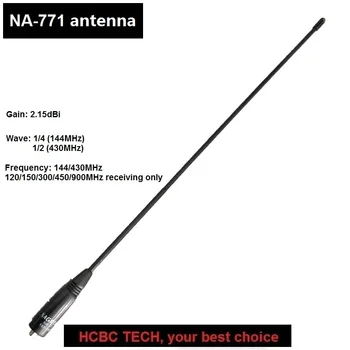 NAGOYA 771 Dual Band Antena de Alto Ganho 144/430MHz de 2,15 dB SMA-F VHF/UHF para BAOFENG UV-9R CB Rádio Transceptor