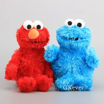 Alta Qualidade de Sesame Street Elmo Cookie Monster Macio do Plush Toy Dolls 30-33 cm Crianças Brinquedos Educativos