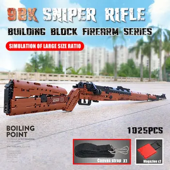 MOLDE REI SWAT Arma O Mauseres 98K Rifle Sniper Gun Modelo de conjunto de Arma de conjuntos de Blocos de Construção Tijolos Crianças DIY Brinquedos Presentes