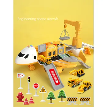 2020 Deformação Música de Simulação em Pista de Inércia Brinquedo infantil Aeronave de Tamanho Grande Avião de Passageiros de Crianças Avião de Brinquedo Carro