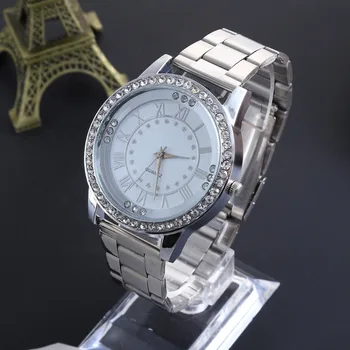 2020 Senhoras Relógios de Luxo, o Relógio de Ouro de Mulheres Fashion Dress Relógios de Aço Inoxidável de Quartzo relógio de Pulso montre femme relógio femino