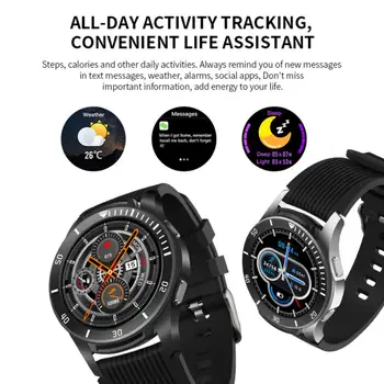 GT 106 Smart Watch Bluetooth Smart Pulseira para Monitor de frequência Cardíaca da Tela de Toque de Moda Homens Mulheres Relógio Para Android IOS