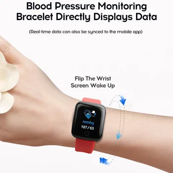 D13 Smart Watch Homens Pressão Arterial Impermeável Smarth Assistir a Mulher do Monitor de Ritmo Cardíaco de Fitness Tracker Relógio de Desporto Para o Android IOS