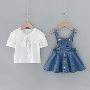 Menina Roupas de Verão Define Infantil Vestuário T-Shirt Dress 2Pcs Bebê roupa para Bebê Recém-nascido Roupa de Menina Crianças Férias de Fantasias