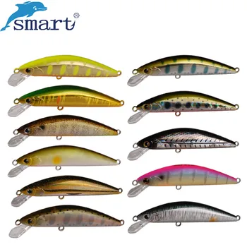 Smart Minnow Rígido Atrair 65mm/5 g de Iscas de Pesca VMC Gancho de Iscas Artificiais Para Pesca de Fly Subordinação Swimbait Alimentador de Pesca