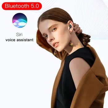 E6s sem Fio Auricular TWS Verdadeiro Bluetooth 5.0 Fone de ouvido Estéreo Bass In-ear Fone de ouvido sem Fio Bluetooth Fone de ouvido com Cancelamento de Ruído 9D
