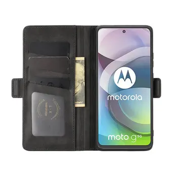 Para Motorola Moto G 5G Duplo Carteira Virar Capa de Couro Caso de Telefone Capa Ise Fundas