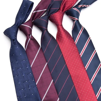 Homens de Gravata de Negócios 8CM Listrado Gravata Mens Festas de Casamento, Vestido de Jacquard Laços de gravata borboleta gravatas borboleta Acessórios gravatas para homens