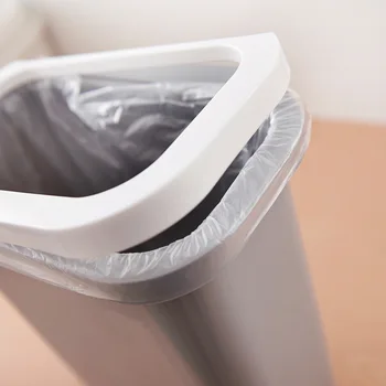 Criativa Cozinha Pendurar Latas De Lixo Da Porta Do Armário Pendurado Lixo Plástico Casa De Banho Caixote De Lixo De Pressão Anel De Cesta De Papel