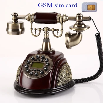 Telefone sem fio Cartão SIM GSM Fixo para os idosos ancião antigo telefone Fixo Fixo de Telefone sem Fio home office mundo russo