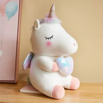 25cm de boi selvagem com Amante Coração de Pelúcia do Kawaii Travesseiros Plushies Recheado de Anime Boneca para a Menina de Presente de Aniversário