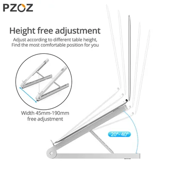 PZOZ Suporte de computador Portátil Titular Para o MacBook Pro Notebook Tablet Portátil Ajustável Dobrável Suporte Para o iPad, o MacBook Portátil Universal