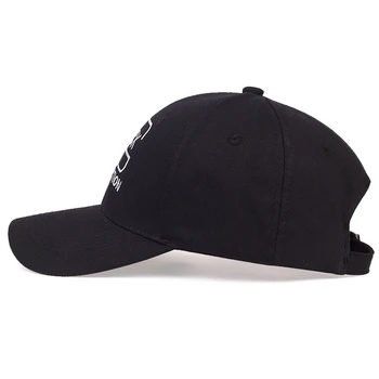 Nova marca patch bordado boné de beisebol moda preto selvagem hip-hop pai chapéu ajustável de algodão casual caps primavera, verão, chapéus de sol