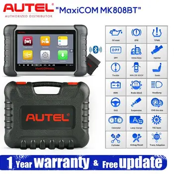 Autel MaxiCom MK808BT Auto Diagnóstico Ferramenta de Leitor de Código de Sistema de Todos os MK808 MX808