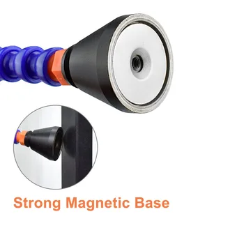 NEWACALOX Magnético de Solda Titular de Solda de Terceira Mão Y-tipo de Braço Flexível para o PWB Fixação Mãos que ajudam Soldagem Ferramenta de Reparo
