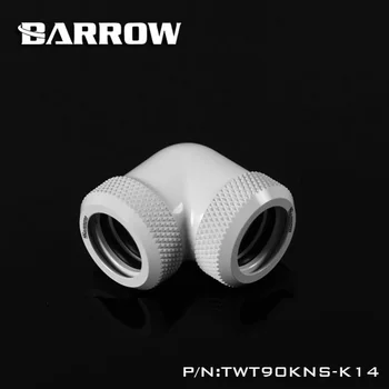 Barrow TWT90KNS-K14, de 90 Graus Rígido Encaixes de Tubulação, G1 / 4 Adaptador Para 14mm Rígido Tubos de ethernet da placa de parede gadget pé parafuso