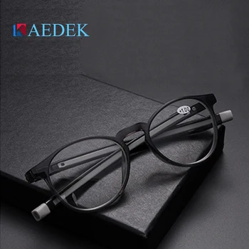 KAEDEK Nova Rodada Ajustável Corda Pendurada no Pescoço Magnético Frente presbiopia óculos Atualizado Unisex Ímã Óculos de Leitura Homens Mulheres