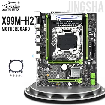 Jingsha X99M-H2 ambiente de Trabalho LGA 2011-3 placa-Mãe 4* RAM DDR4 Suporta 2620 V3 Desbloqueado Turbo Boost SSD M. 2 portas SATA 3.0 2*PCIE 16X