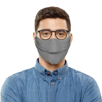 4PCS de Adultos Esportes Respirável Máscara facial Para Óculos Usuários a Evitar o Embaçamento Fivela de Ajuste Boca Máscara Mascarilla Reutilizable