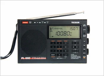 Tecsun PL-680 Rádio FM Digital Tuning toda a Banda de FM/MW/SBB/PLL SINTETIZADO Estéreo, o Receptor de Rádio alto-Falante Portátil de suspensão Automática