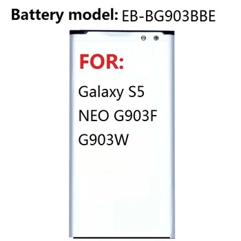 Bateria de substituição EB-BG903BBE Para Samsung Galaxy S5 NEO G903F G903W Autêntica Telefone da Bateria 2800mAh