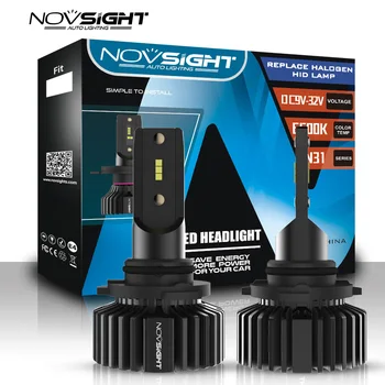 Novsight Super brigh H4 LED H7 H8 H11 HB4 HB3 Carro Lâmpada de Farol Alto baixo do feixe de 50W 10000LM 6500K luzes de nevoeiro Auto Headlamp12V