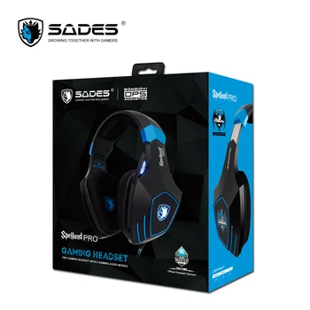 SADES Spellond Pro Bongiovi Acústica Fone de ouvido para Jogos de Graves Profundos Vibração de Fone de ouvido Microfone Omnidirecional
