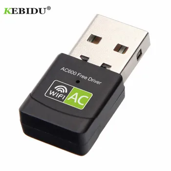 KEBIDU Livre Driver Wireless Wifi USB Adaptador Receptor de 600Mbps de 2,4+5 Ghz USB wi-Fi 802.11 n/g/b Placa de Rede Nova Versão Para PC