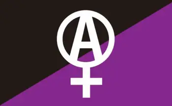 3x5ft Anarquia Anarco bandeira Feminista 3x5ft digital de Impressão de Poliéster Bandeira