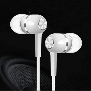 Com fios de fones de ouvido de 3,5 mm Em-ear fone de ouvido com Mic Controle de Volume da música Auricular para Samsung Galaxy S10 S9 S8 S7 Smartphone huawei