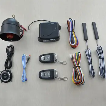 12V Chave Ativado Carro de cd, Entrada Sem chave de Acesso do Sistema de Ignição, Sistema de pré-aquecimento Remoto Starter Kit Alarme de Carro Para o Estacionamento de Veículos