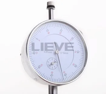 Precisão de 0,01 mm Dial Indicador de Medidor 0-10mm Medidor Preciso de 0,01 mm Indicador de Resolução de Medidor de mesure instrumento Ferramenta comparador