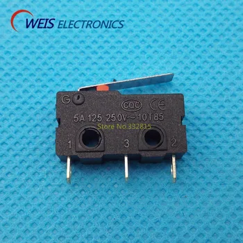 50PCS KW11-3Z-2 3 5A 250VAC G69 de Luz Mini Interruptor do Toque do Mouse para Alternar Frete Grátis