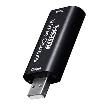 HDMI, USB 2.0 Placa de Captura de Vídeo 1080P em HD, Gravador de Vídeo do Jogo ao Vivo Streaming Compatíveis com o Tipo-C e Android