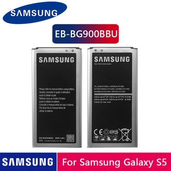Original Samsung Bateria EB-BG900BBU EB-BG900BBC 2800mAh Para Samsung S5 G900S G900F G900M G9008V 9006V 9008W 9006W G900FD NFC