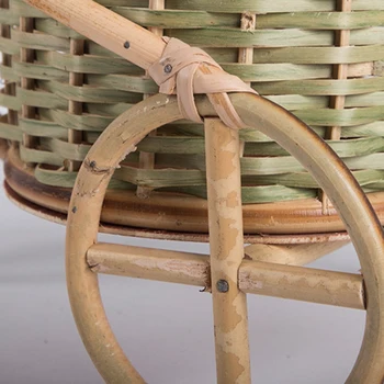Novo Bambu Artesanais De Tecido De Palha De Frutas Cesta De Vime Do Rattan De Alimentos Pão Organizador Cozinha Decorativo De Bicicleta De Presente Neatening Organi