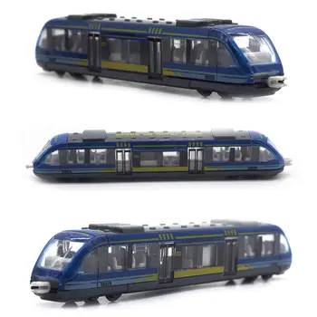 Transporte Ferroviário de alta Velocidade Ferroviária Fundido Modelo de Brinquedo Liga de Simulação de Carros em Miniatura de Metro de Veículos Metal Brinquedos Educativos para Crianças de Presente