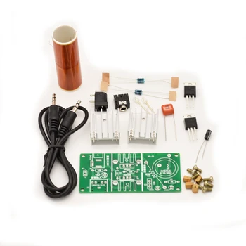 DIY kit eletrônico bobina de Tesla gerador de kit para o driver de Áudio da placa de alto-falante de música DC15-24V