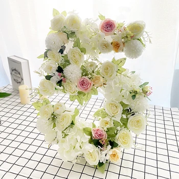 Personalizado DIY 3D Floral Letras de Número para Aniversário, chá de Bebê Criativo Flor Artificial Parede do Partido Evento de Decoração do Casamento